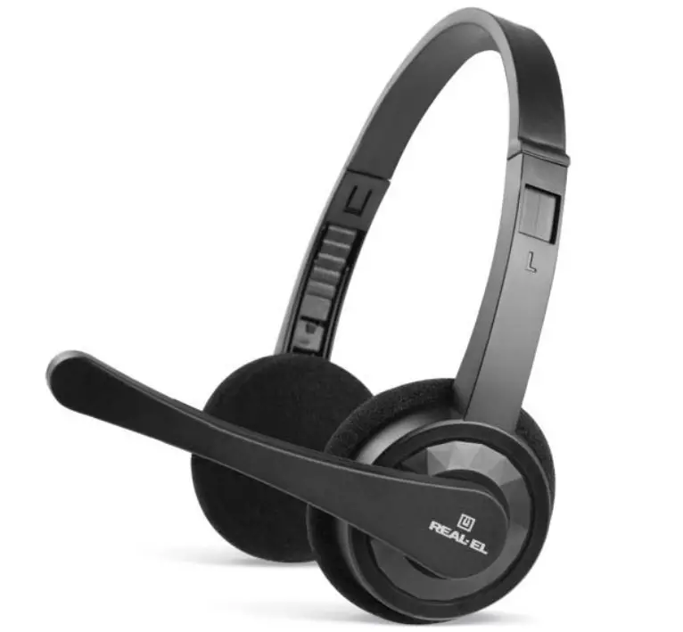 REAL-EL GD-012 Microphone Stereo Headphones