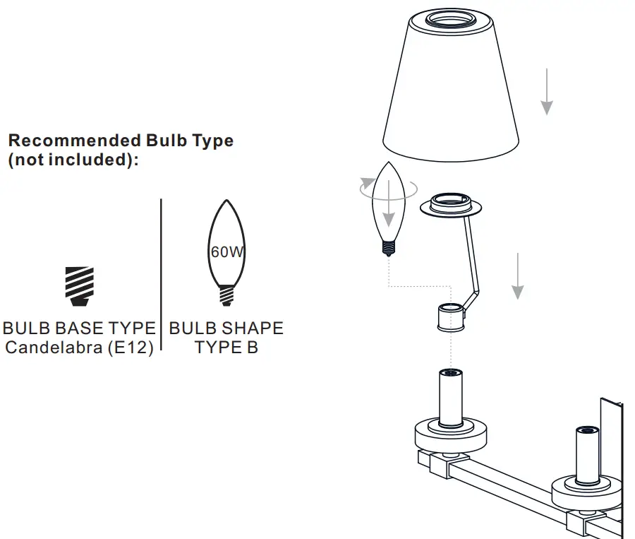 QUOIZEL KLS8623PK, KLS8623WS Pendant Three Light - Bulbs