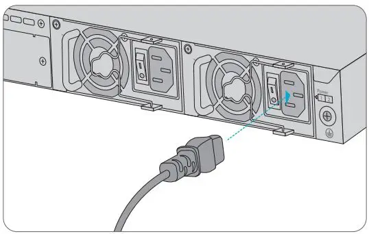 FS S3410 Series Managed PoE Plus Switches User Guide - Connecting the Power