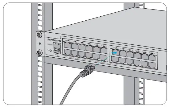 FS S3410 Series Managed PoE Plus Switches User Guide - Connecting the RJ45 Ports