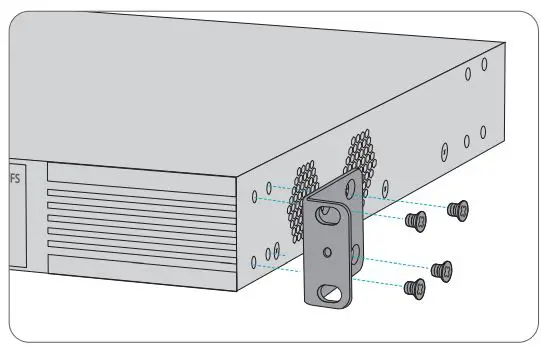 FS S3410 Series Managed PoE Plus Switches User Guide - Rack Mounting