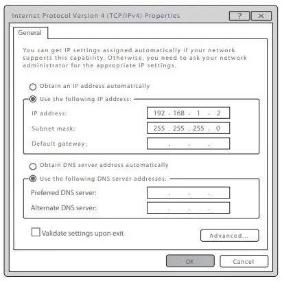 FS S3410 Series Managed PoE Plus Switches User Guide - Set the IP address of the computer
