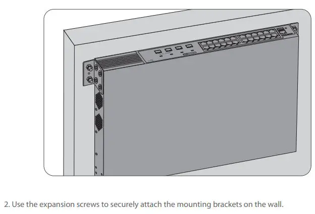 FS S3410 Series Managed PoE Plus Switches User Guide - Wall Mounting