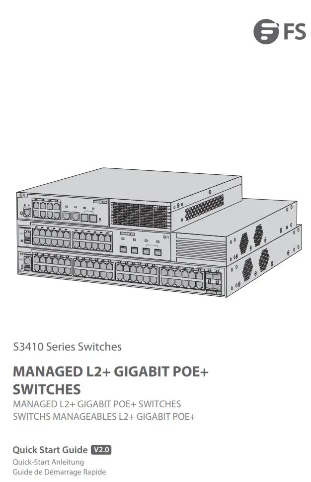 FS S3410 Series Managed PoE Plus Switches User Guide