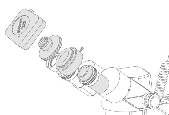 Moticam X Digital Microscope Camera - Using the Camera On the eyepiece 1
