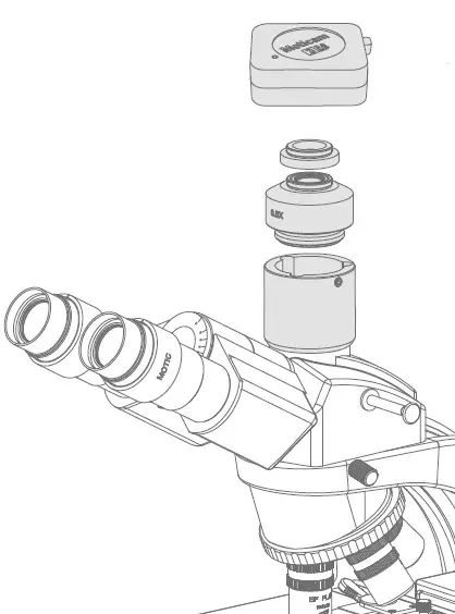 Moticam X Digital Microscope Camera - Using the Camera on a Trinocular Microscope