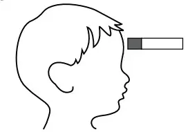 CONAIR TSIR1 Infrared Thermometer - MEASURING FOREHEAD