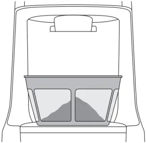BCG600 SCG600 - GRINDING INTO A GRINDS CONTAINER OR COFFEE FILTER - Step 1b