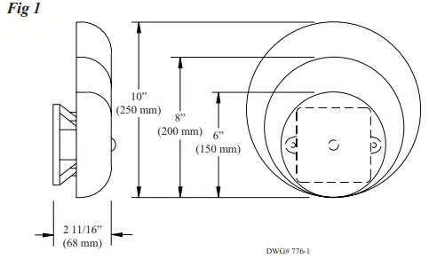 Bell Dimension Inches (mm)