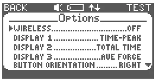 01165 Lafayette Hand Held Dynamometer - POWER MENU SELECT Button 7