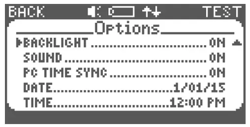 01165 Lafayette Hand Held Dynamometer - POWER MENU SELECT Button 8