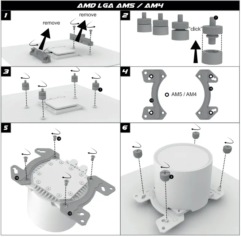 Alpenfoehn Gletscherwasser 240mm White AIO Liquid Cooler with ARGB - fig 2