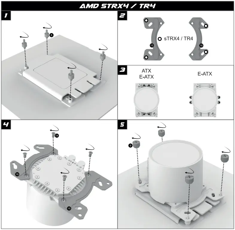 Alpenfoehn Gletscherwasser 240mm White AIO Liquid Cooler with ARGB - fig 4