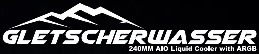 Alpenfoehn Gletscherwasser 240mm White AIO Liquid Cooler with ARGB - logo