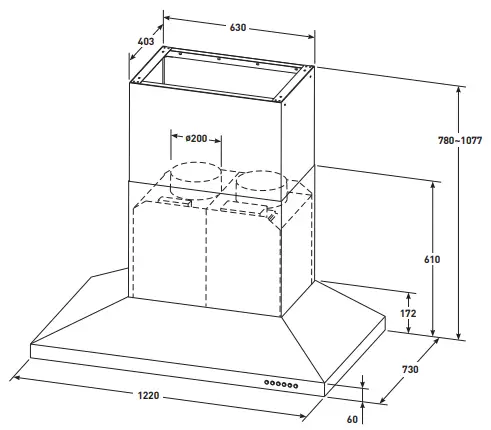 BeefEater RANGE HOOD BRC214SA-COOKER HOOD INSTALLATION