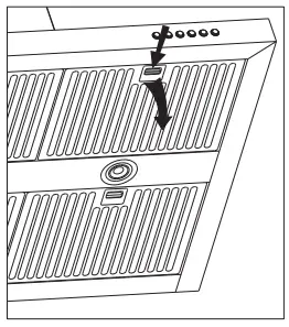 BeefEater RANGE HOOD BRC214SA-filter lock