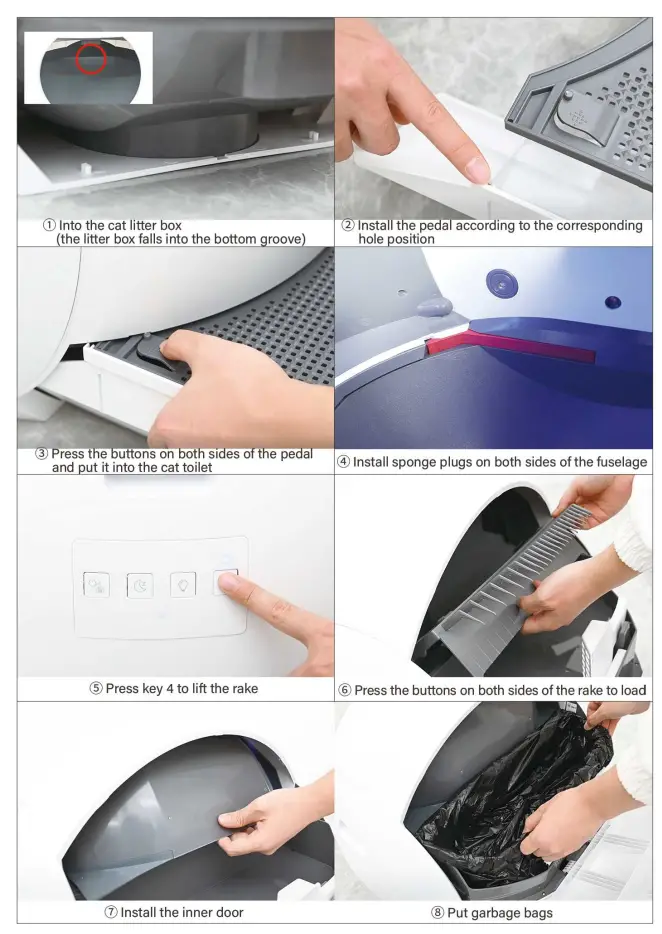 els pet Self Cleaning Cat Litter Box - app3