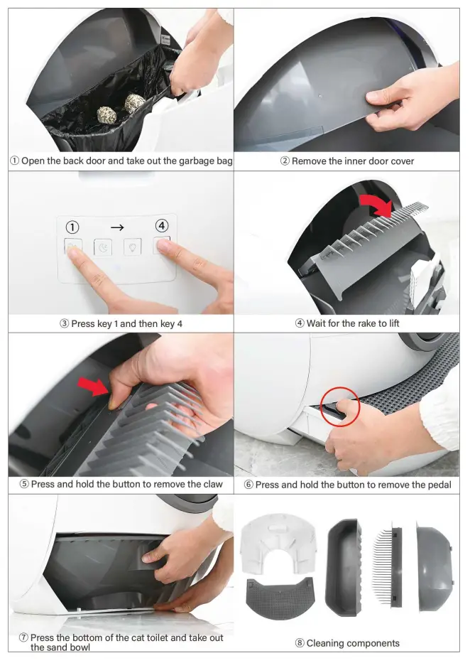 els pet Self Cleaning Cat Litter Box - app4