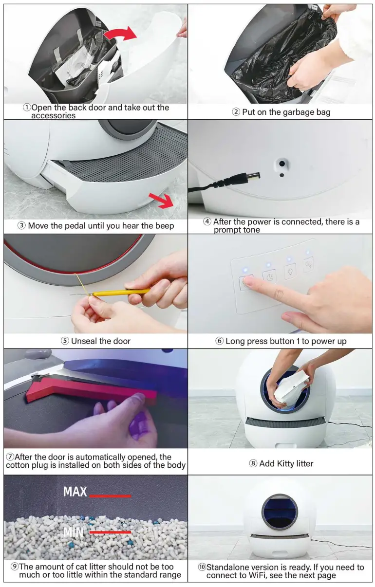 els pet Self Cleaning Cat Litter Box - max