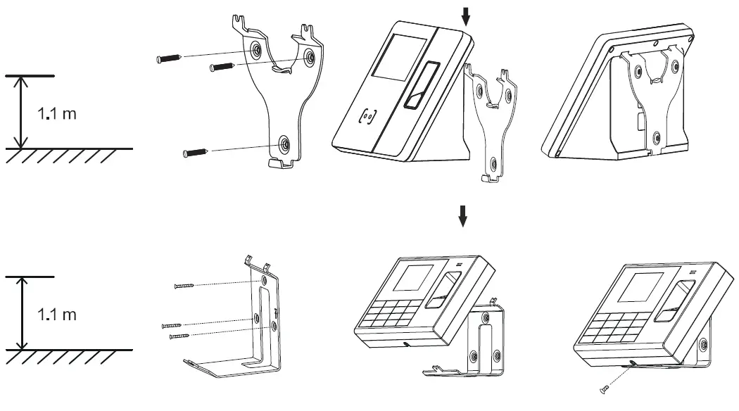 deli E13750 Fingerprint and Face Time Attendance Machine 4