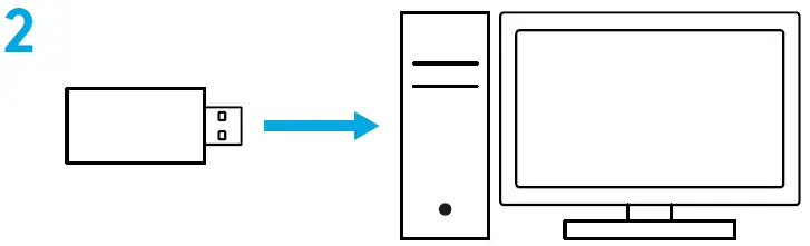 logitech G733 Light Speed Wireless Gaming Headset setup instruction 2