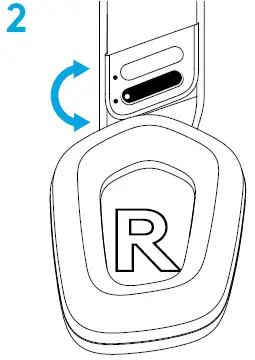 logitech G733 Light Speed Wireless Gaming Headset size adjustment 2