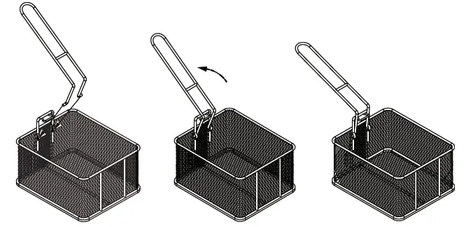 apuro DB203-A Twin Tank Twin Basket Countertop Fryer 2x 3Ltr operation-2