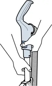diagramAbove Floor Cleaning Handle Instructions