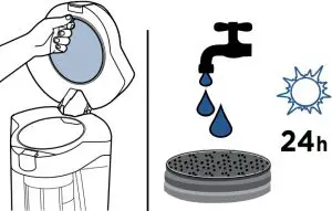 Cleaning Top Pre-Motor Filters Instructions
