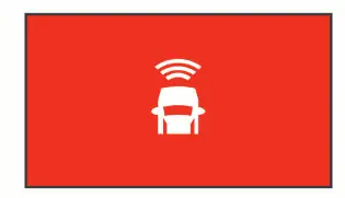 GARMIN Dash Cam 45 - Warning appears on the screen