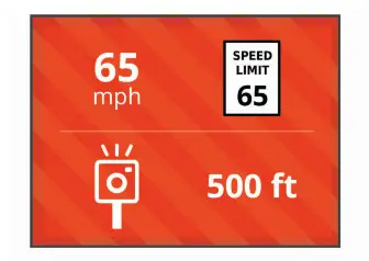 GARMIN Dash Cam 45 - red light camera