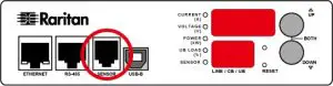 Raritan PXE-1190R iPDUs -SENSOR port