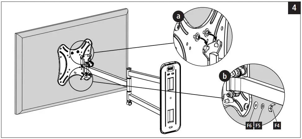 hama 00108732 TV Wall Bracket Instruction Manual - Installation