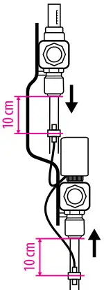 SALUS THB23030 Auto Balancing Actuator - return pipe