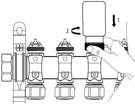 SALUS THB23030 Auto Balancing Actuator - underfloor