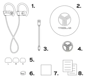 TREBLAB XR500W Bluetooth Headphones-- Headphones