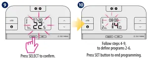 SALUS RT510 Programmable Room Thermostat - Programming20