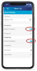 LEVITON G-10474C Lumina RF Standalone App -Configure Room Settings 1