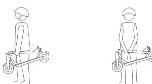 SCRAMBLER DUCATI CITY CROSS E Street Edition Electric Bike - Transport position