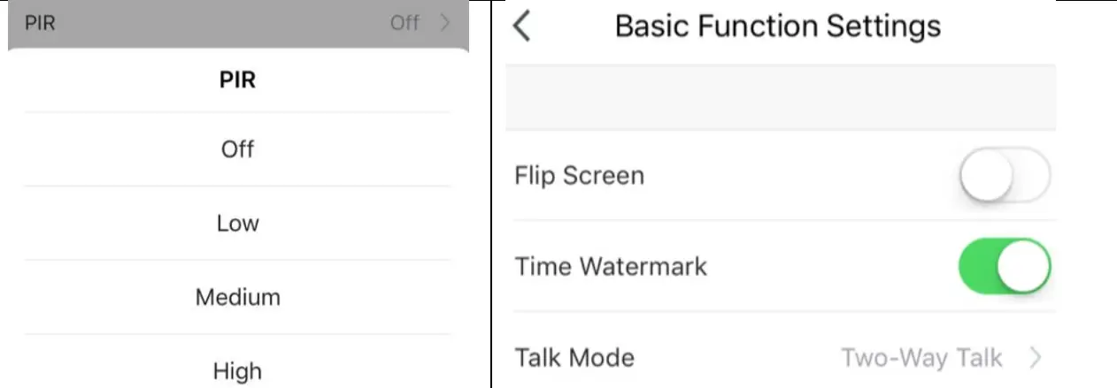 Mirabella genio I003969 Speed 14S Wi Fi Pan and Tilt Indoor Camera - app