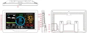 Fuzhou Emax Electronic W6 Professional Weather Station - Weather Station Appearance