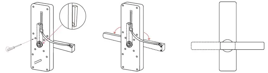 Rocks H31B Series Smart Lock- Turn the handle 2