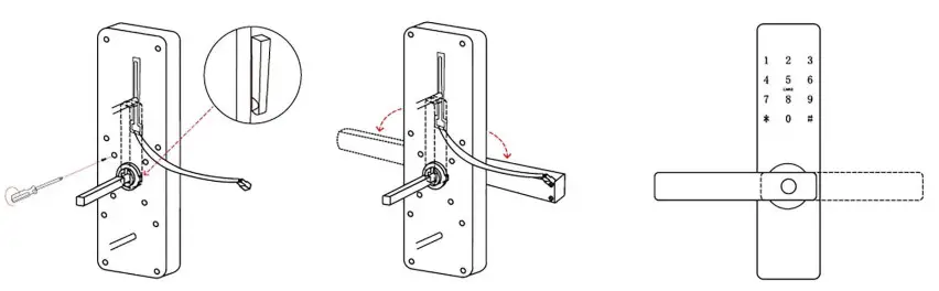 Rocks H31B Series Smart Lock- Turn the handle