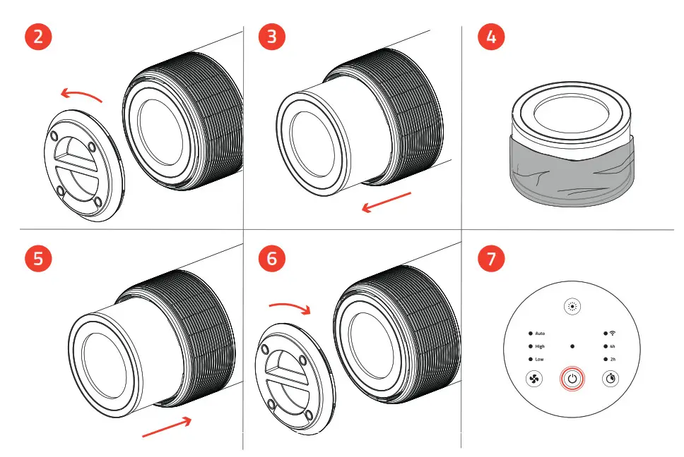 hombli HEPA 13 XL Filter Smart Air Purifier