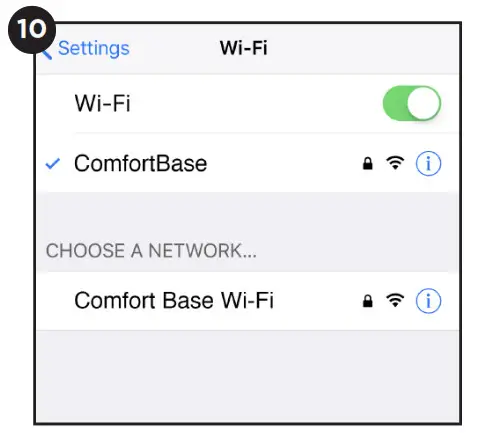 GLIDEAWAY Comfort Base for Wi Fi App - 10