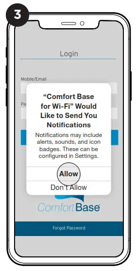 GLIDEAWAY Comfort Base for Wi Fi App - 3