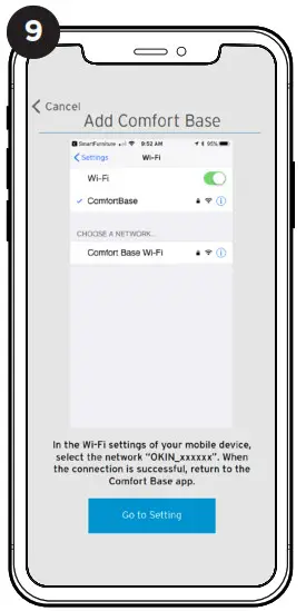 GLIDEAWAY Comfort Base for Wi Fi App - 9