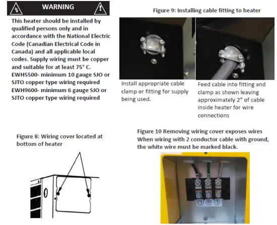 DURA HEAT EWH5500 Electric Forced Air Heater fig 9