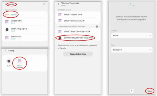 sOmfy IFTTT Tahoma RTS Zigbee Smartphonr and Tablet - Add Somfy to any