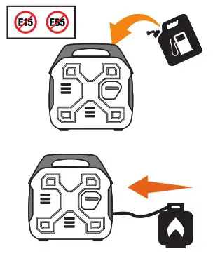 CHAMPION 200960 2000W Dual Fuel Inverter Generator - Add fuel
